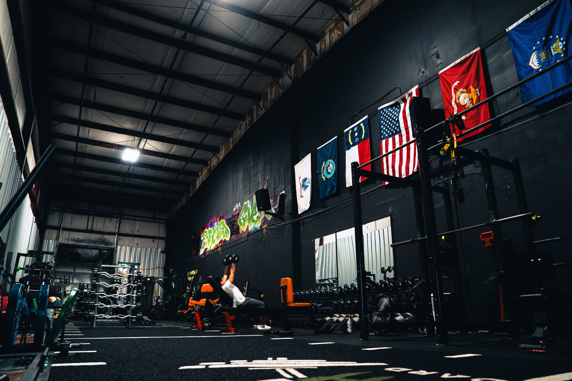 East Raleigh gym turf area